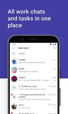 tada.team — task messenger android App screenshot 5